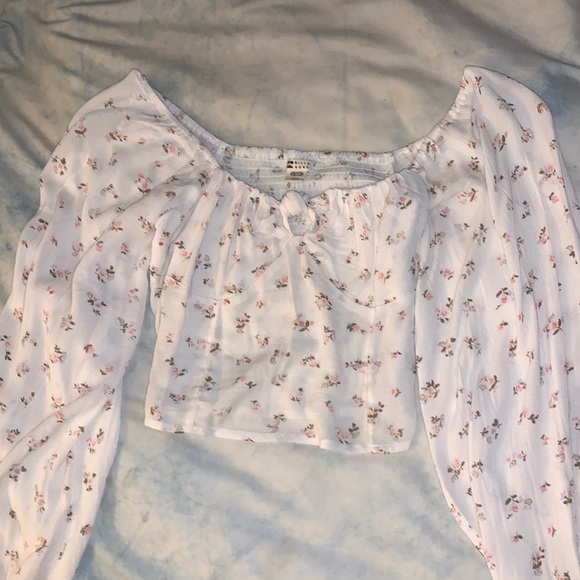 Billabong floral bell sleeve top - Picture 3 of 7